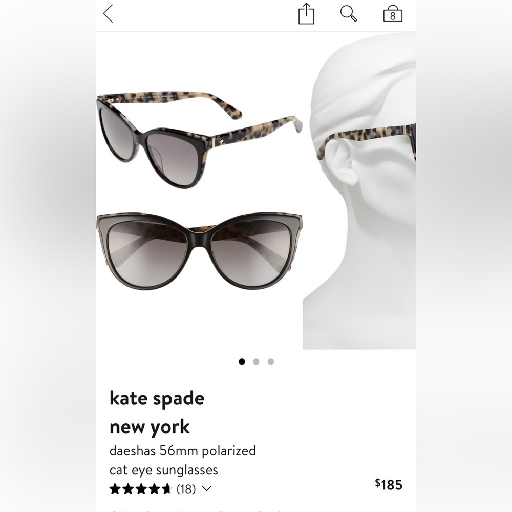 Kate Spade Cat Eye Tortoise Sunglasses
